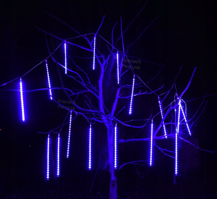 METEORY 50 CM LAMPKI PADAJĄCY ŚNIEG OŚWIETLENIE ŚWIĄTECZNE IP44 SOPLE LED