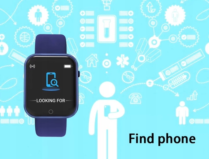 Zegarek dziecięcy MK-Tech SMARTWATCH krokomierz pulsometr