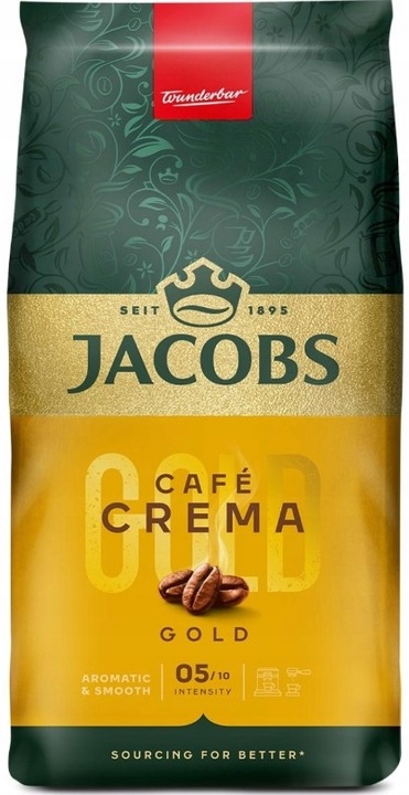 Kawa ziarnista JACOBS CREMA GOLD Expertenrostung 1kg