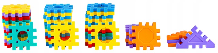 Klocki Wafle Konstrukcyjne Tor Kulkowy Kulodrom Dla Kulek Naklejki 226 Elem