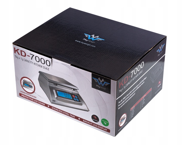 WAGA ELEKTRONICZNA SKLEPOWA KUCHENNA GASTRONOMICZNA 7kg 1g LCD SENSORWAG