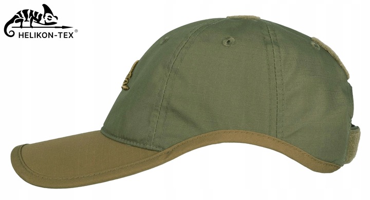 Czapka z Daszkiem HELIKON LOGO Bejsbolówka Regulowana na rzep OLIVE / GREEN