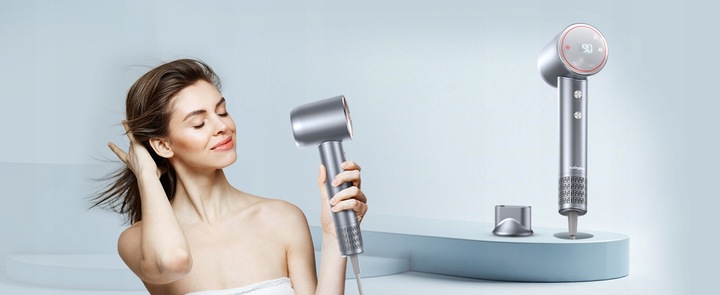 Mocna Suszarka do Włosów Karingbee HS01 Jonizacja 1500W szary