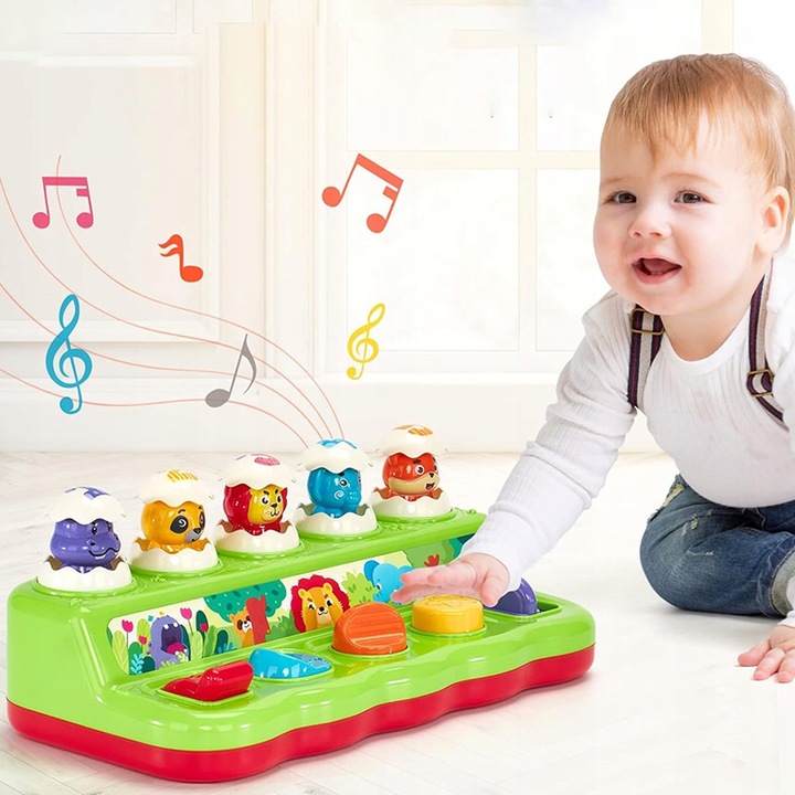 WYSKAKUJĄCE ZWIERZĄTKA INTERAKTYWNA ZABAWKA GRA ZRĘCZNOŚCIOWA POP-UP