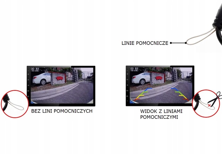 KAMERA COFANIA DLA EKRANU ANDROID CVBS AHD DLA BMW F30 F31 F10 F11 1080P HD