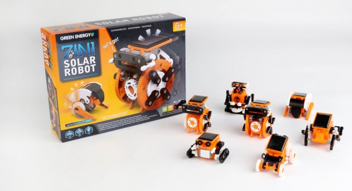 Zestaw solarnych robotów 7w1 do zbudowania dla dzieci 8+ Interaktywne funkc