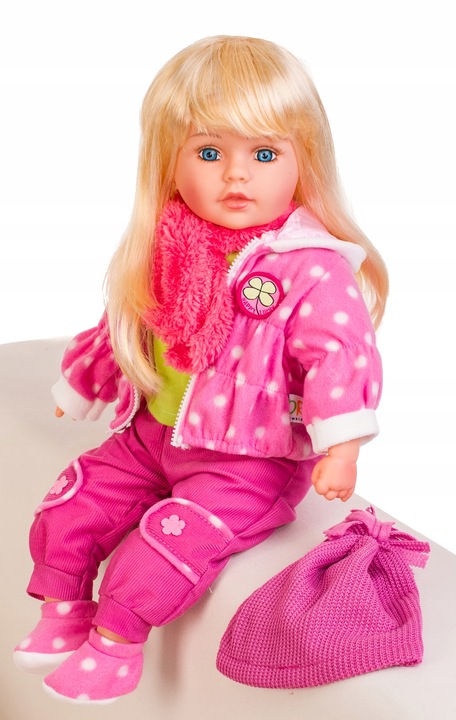 DUŻA LALKA dla dzieci BOBAS MÓWI, ŚPIEWA 60 cm G