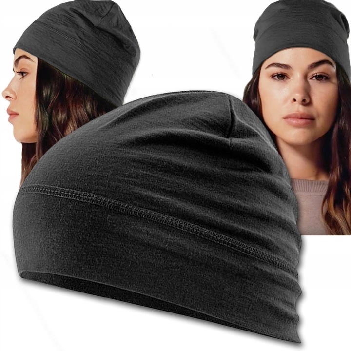 CZAPKA TERMOAKTYWNA WEŁNIANA WEŁNA MERYNOSA MERINO DAMSKA MĘSKA BEANIE