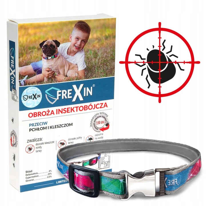 Obroża na pasożyty FREXIN dla Psów - 45 cm
