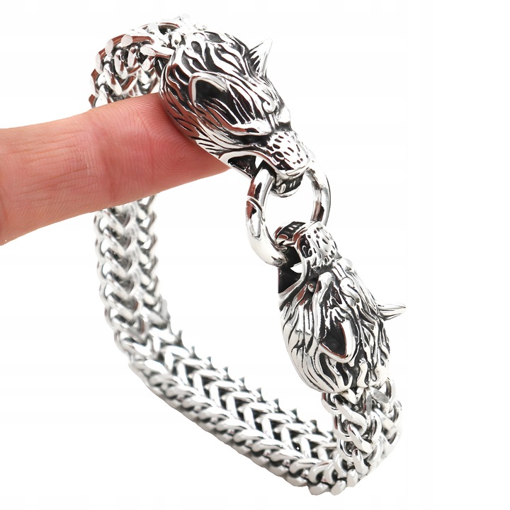 Bransoletka męska VIKING pudełko torebka prezentowa dla mężczyzny 21,5 cm