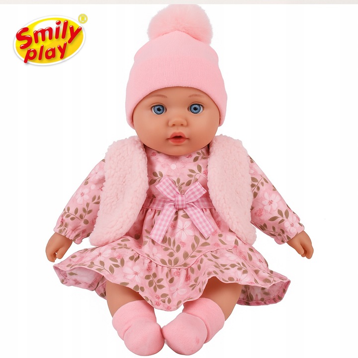 Lalka bobas córunia interaktywna edukacyjna miękka mówi śpiewa uczy 2l+