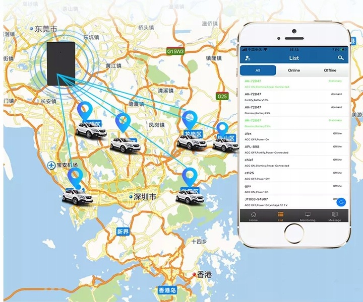 LOKALIZATOR GPS GT20A 1500mAh 15 DNI MAGNES PODSŁUCH APP BEZ ABONAMENTU