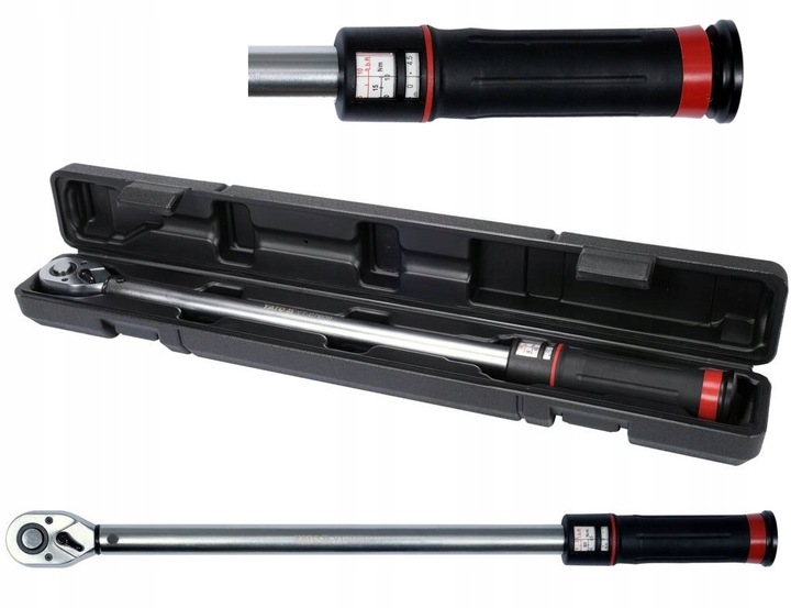 YATO KLUCZ DYNAMOMETRYCZNY 1/2" 65-350Nm CERTYFIKAT WALIZKA YT-07609 DO KÓŁ