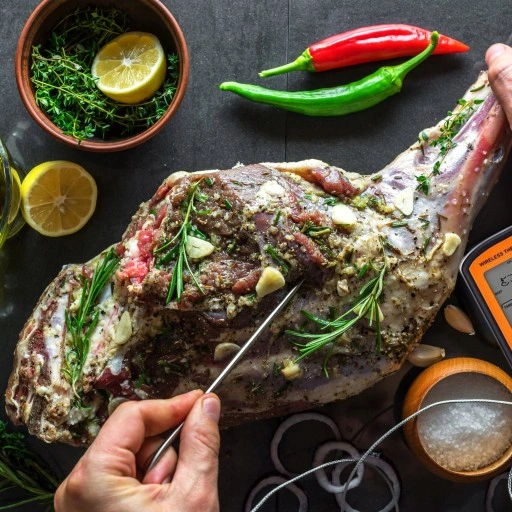 TERMOMETR DO WĘDZARNI MIĘS BEZPRZEWODOWY 2 SONDY