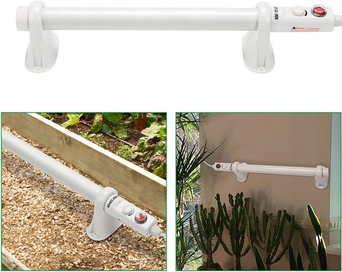 GRZEJNIK RUROWY Z TERMOSTATEM 55W, IP44, dł.50cm, łazienkowy, VF KRAKOW