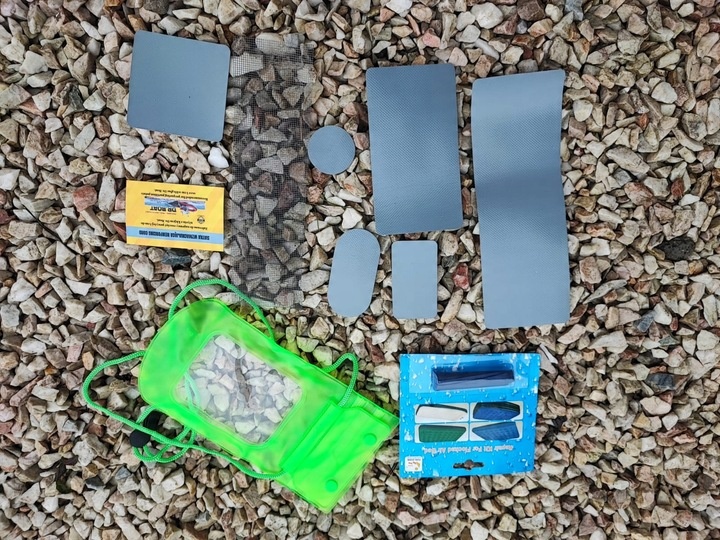 Zestaw Naprawczy Klej PCV Płynna Lata +6 Łat+Siatka Do Deski SUP PONTONU