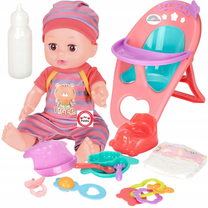 LALKA BOBAS PIJE SIKA MÓWI PO POLSKU SPIEWA KRZESEŁKO KARMIENIA NOCNIK MART