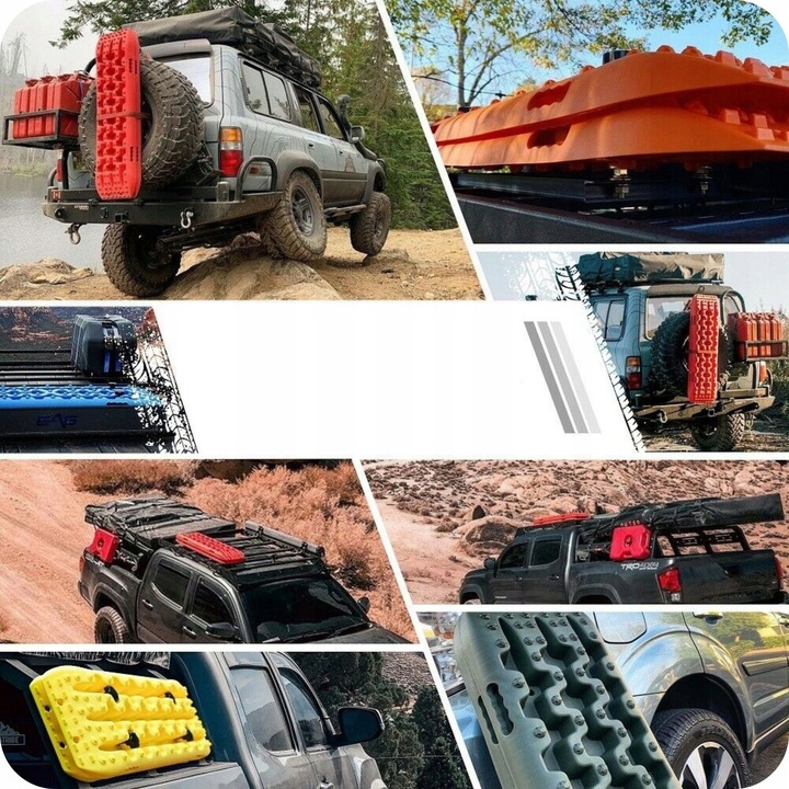 Trapy Piaskowe Do Terenówki OFF-ROAD 4x4 Śnieg Błoto Zestaw 2 szt. z Torbą