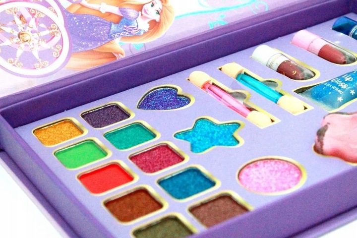 ZESTAW DO MALOWANIA MAKIJAŻU DLA DZIECI KOSMETYKI PALETKA CIENIE MAKE UP