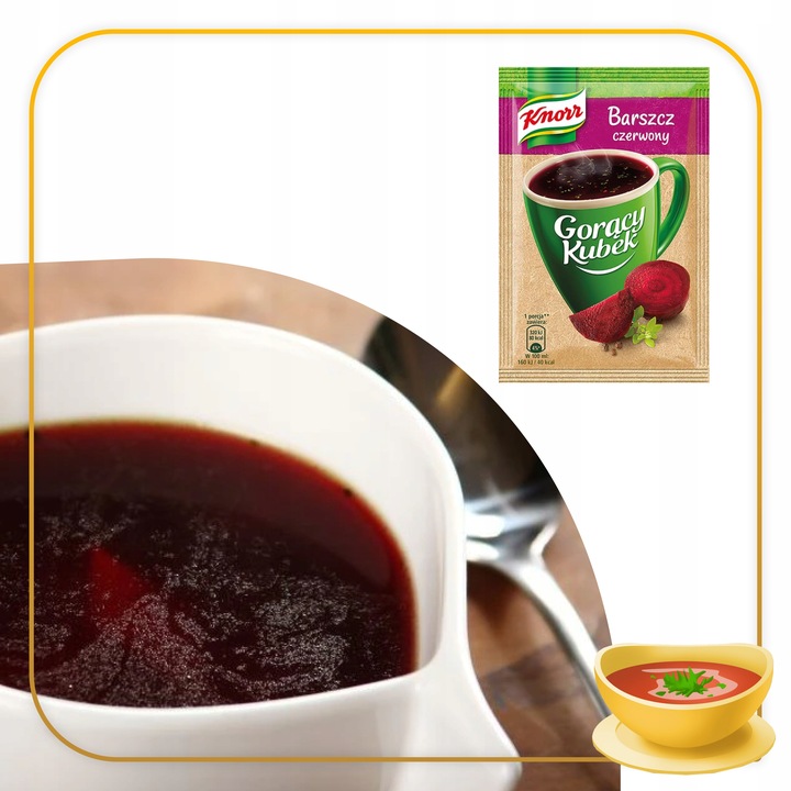 38x Knorr Gorący Kubek Barszcz czerwony 14g