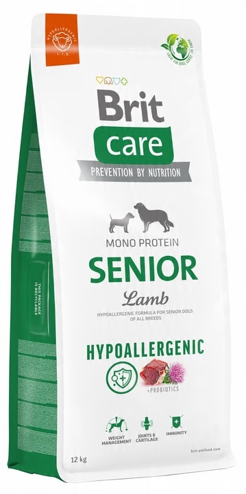 BRIT CARE Hypoallergenic Senior Lamb 12kg