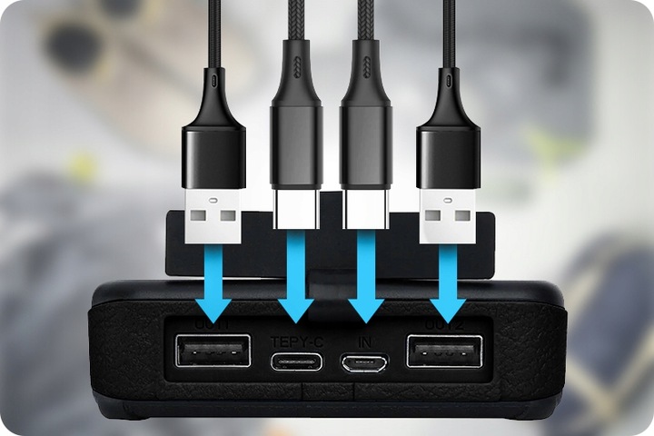 PANCERNY POJEMNY DUŻY POWERBANK SOLARNY 16000 mAh