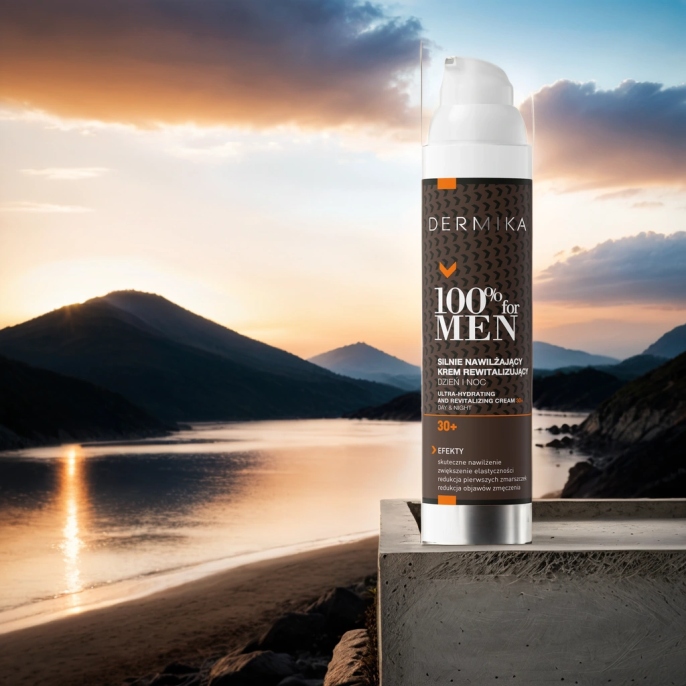 DERMIKA Krem Do Twarzy Dla Mężczyzn 30+ Krem Nawilżający 100% For Men 100ml
