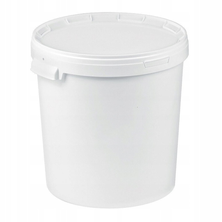 Wiadro z pokrywą 5x 33l wiaderko plastikowe z pokrywką ATEST żywność