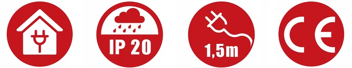 Listwa Zasilająca Przedłużacz Przepięciowy Szary 4 GNIAZDA Certyfikat CE