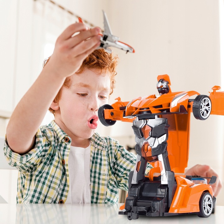 AUTO ROBOT TRANSFORMUJĄCY SAMOCHÓD NA PILOTA ZDALNIE STEROWANY DLA CHŁOPCA