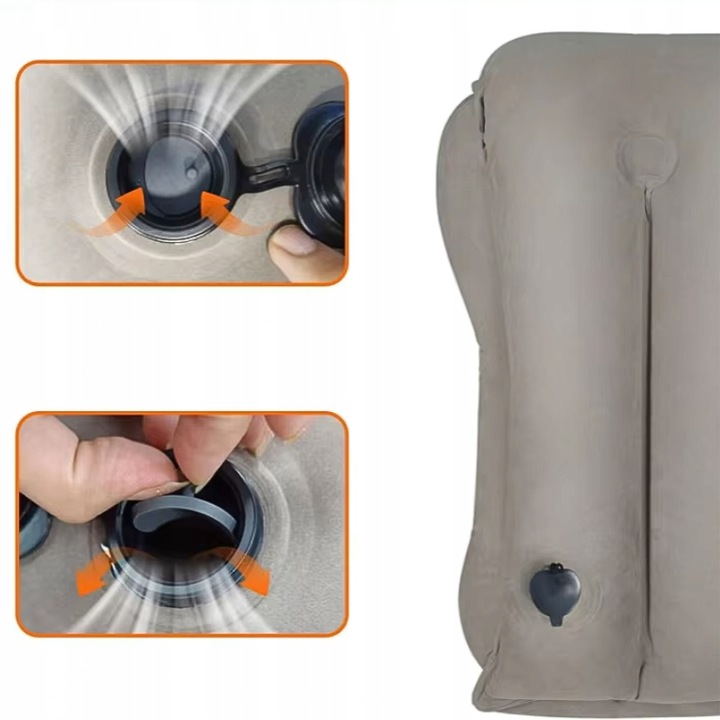 PODUSZKA PODRÓŻNA POMPOWANA DO SAMOLOTU POCIĄGU AUTA DUŻA WYGODNA DMUCHANA