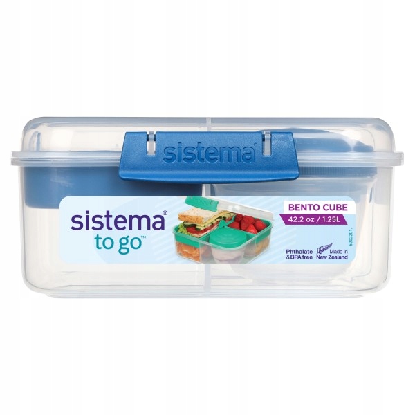 SISTEMA Śniadaniówka Pojemnik na lunch Bento Cube 1,25l 4 kolory