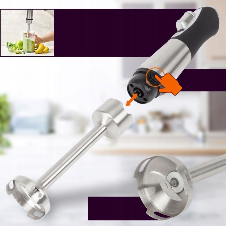 BEZPRZEWODOWY BLENDER RĘCZNY MIKSER USB ŁADOWARKA