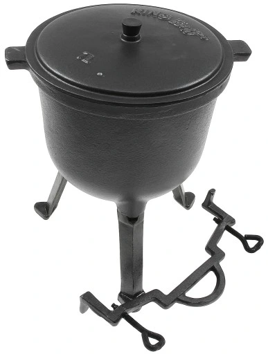 KOCIOŁEK 7 L GARNEK MYŚLIWSKI ŻELIWNY EMALIOWANY