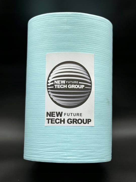 Czyściwo włókninowe krepowane turkusowe 30x38, 350 listków waga 2,2kg ROLKA