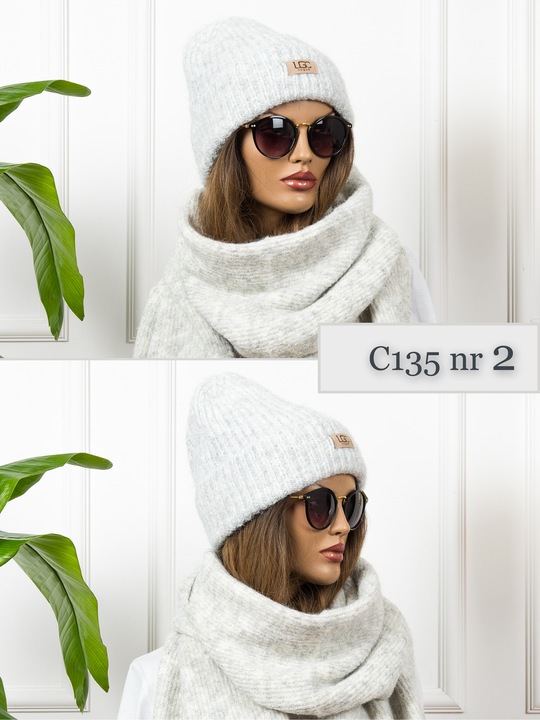 CZAPKA DAMSKA Zimowa Beanie CIEPŁA Wywijana prążkowana z wełną KOLORY