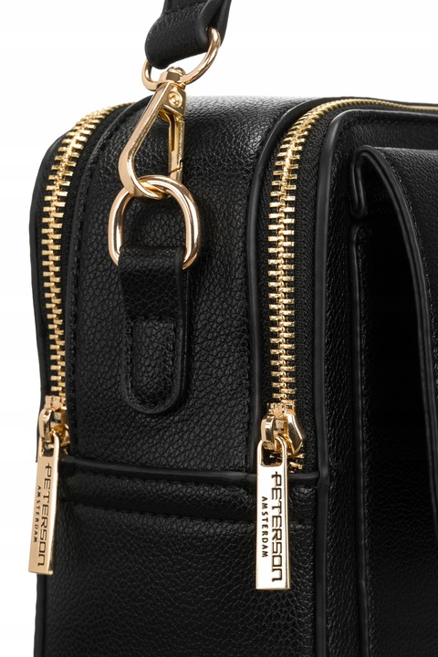 Listonoszka damska Peterson torebka na ramię z paskiem ze skóry eko modna