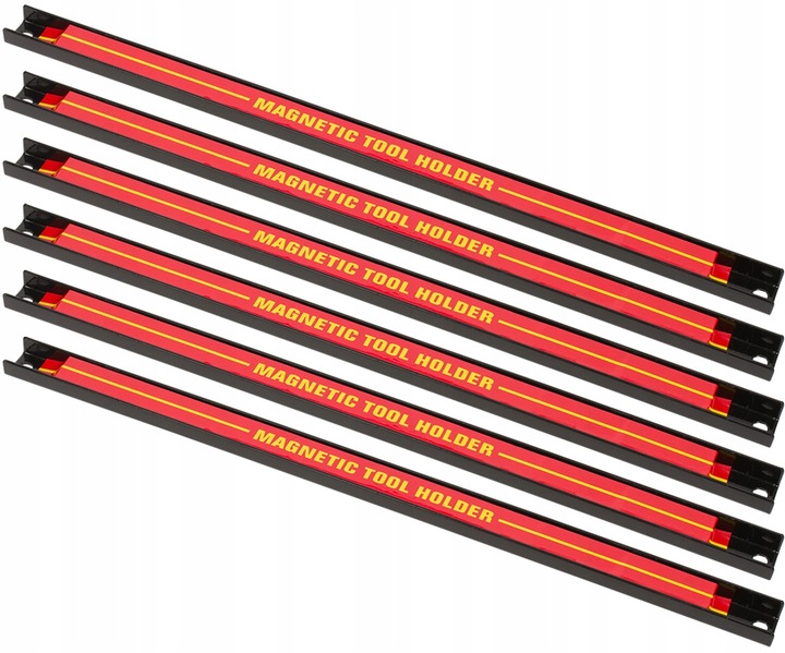 LISTWA MAGNETYCZNA LISTWY MAGNETYCZNE NA NARZĘDZIA 6 SZTUK DŁUGOŚĆ 46 cm