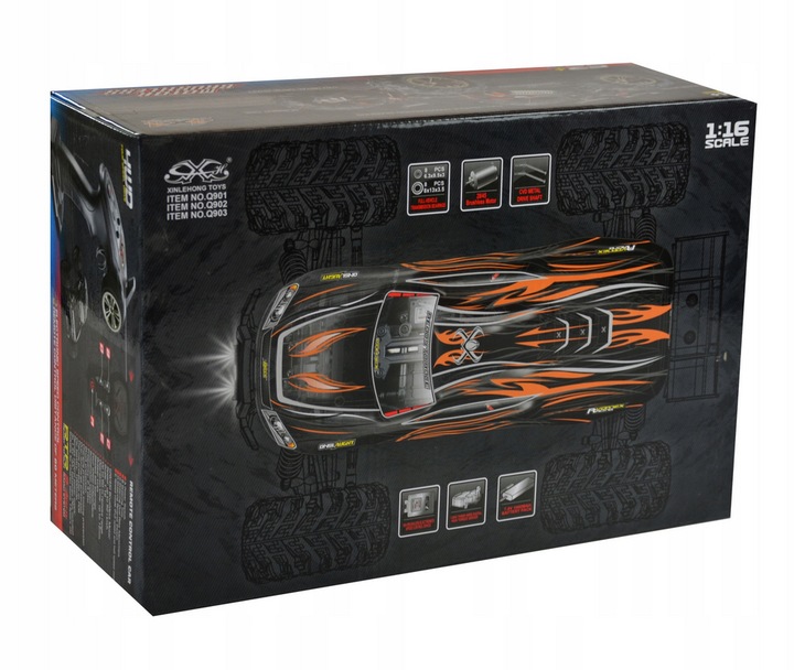 WODOODPORNY SAMOCHÓD ZDALNIE STEROWANY RC 52KM/H