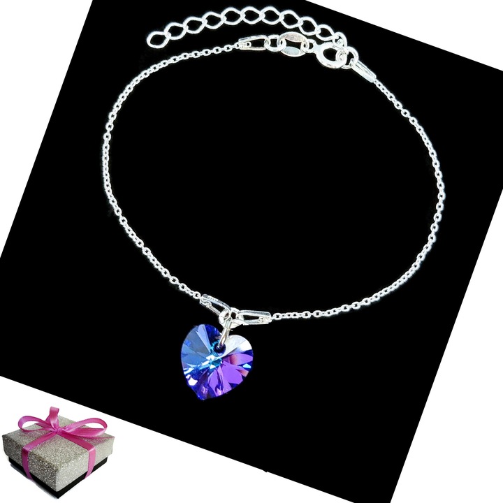 Bransoletka dla Dziewczynki Serce SREBRO PREZENT