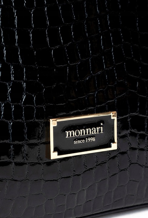 Lakierowana torebka damska Monnari Elegancka Krokodyl