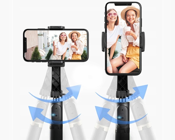 Gimbal Bezprzewodowy stabilizator obrazu do telefonu kamery z tripodem