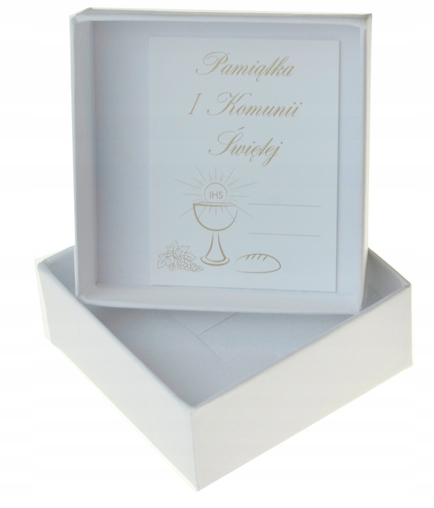 Złoty Łańcuszek z Medalikiem 585 wizerunek Matki Boskiej Na Komunię