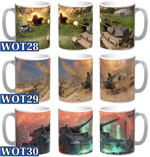 Kubek World of Tanks War Thunder + IMIĘ i KARTONIK