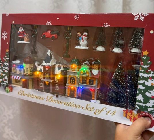 Magic Village duże miasteczko wioska zimowa scena Zimowe miasteczko