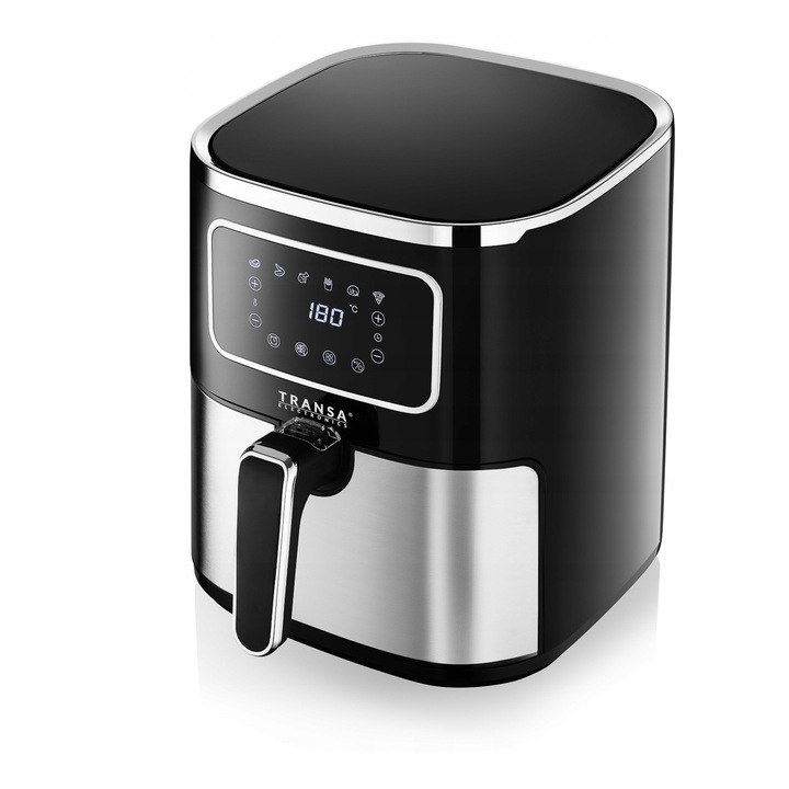 FRYTKOWNICA BEZTŁUSZCZOWA INOX TIMER 6 PROGRAMÓW XXL TRANSA 5L 1700W