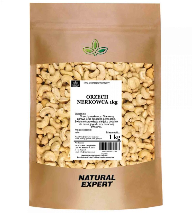 ORZECHY NERKOWCA 1kg NATURALNE NERKOWCE PREMIUM