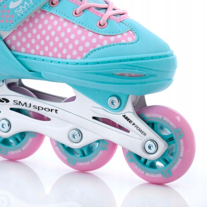 Łyżworolki wielosezonowe regulowane rolki + łyżwy damskie r. 38-41 SMJ Lily