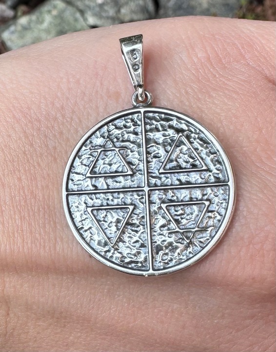 WISIOREK PIECZĘĆ SIEDMIU ARCHANIOŁÓW TALIZMAN ANIOŁÓW SREBRO 925 #3