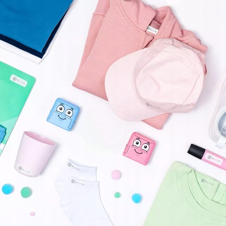 PIECZĄTKA COLOP IMIENNA do znakowania UBRAŃ ODZIEŻY dla DZIECI z IMIENIEM